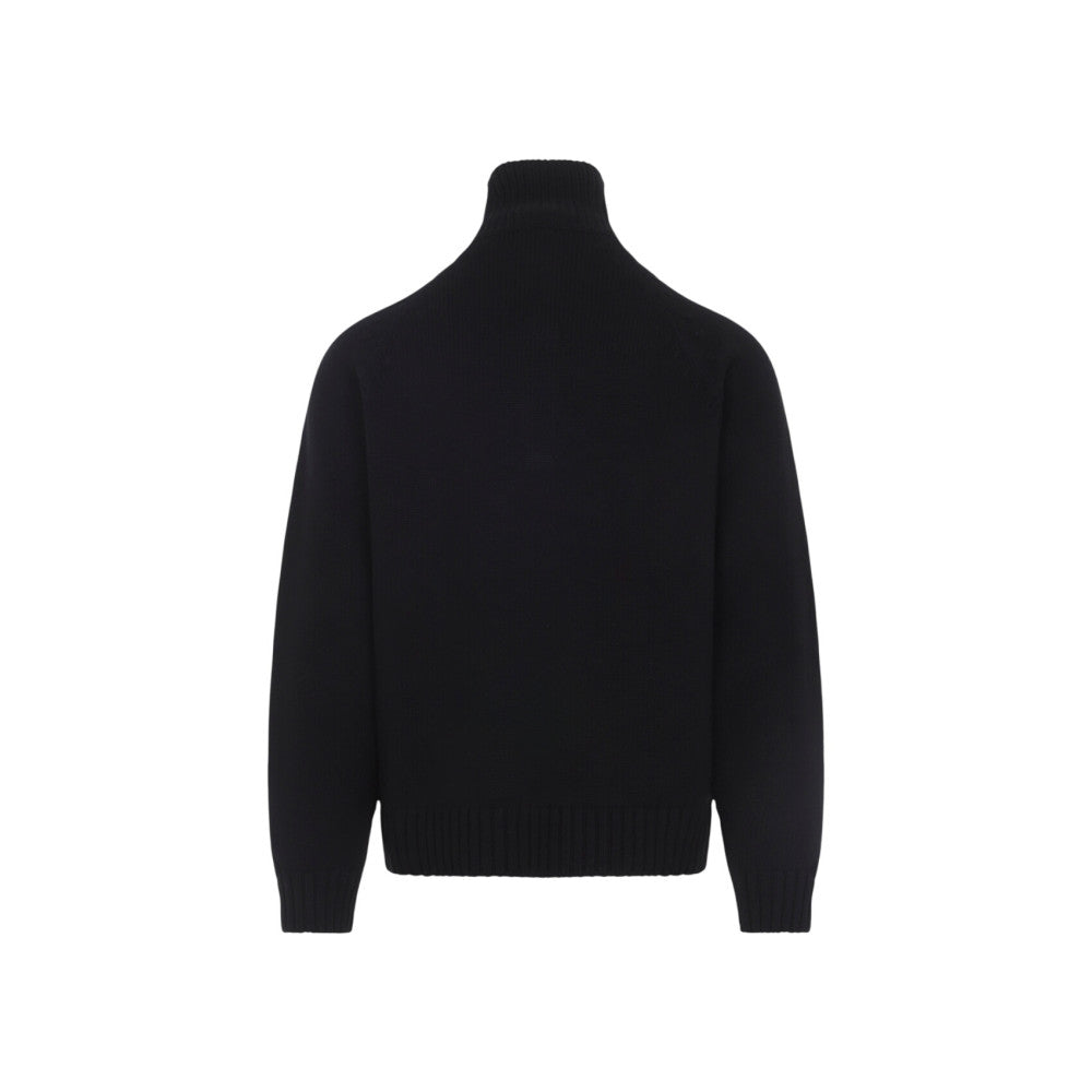 Black Half Zip Sweater 2