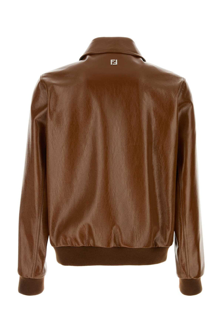 Brown Shirt Collar Jacket 2