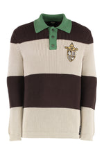 Multicolor Stripes Polo Sweater 1