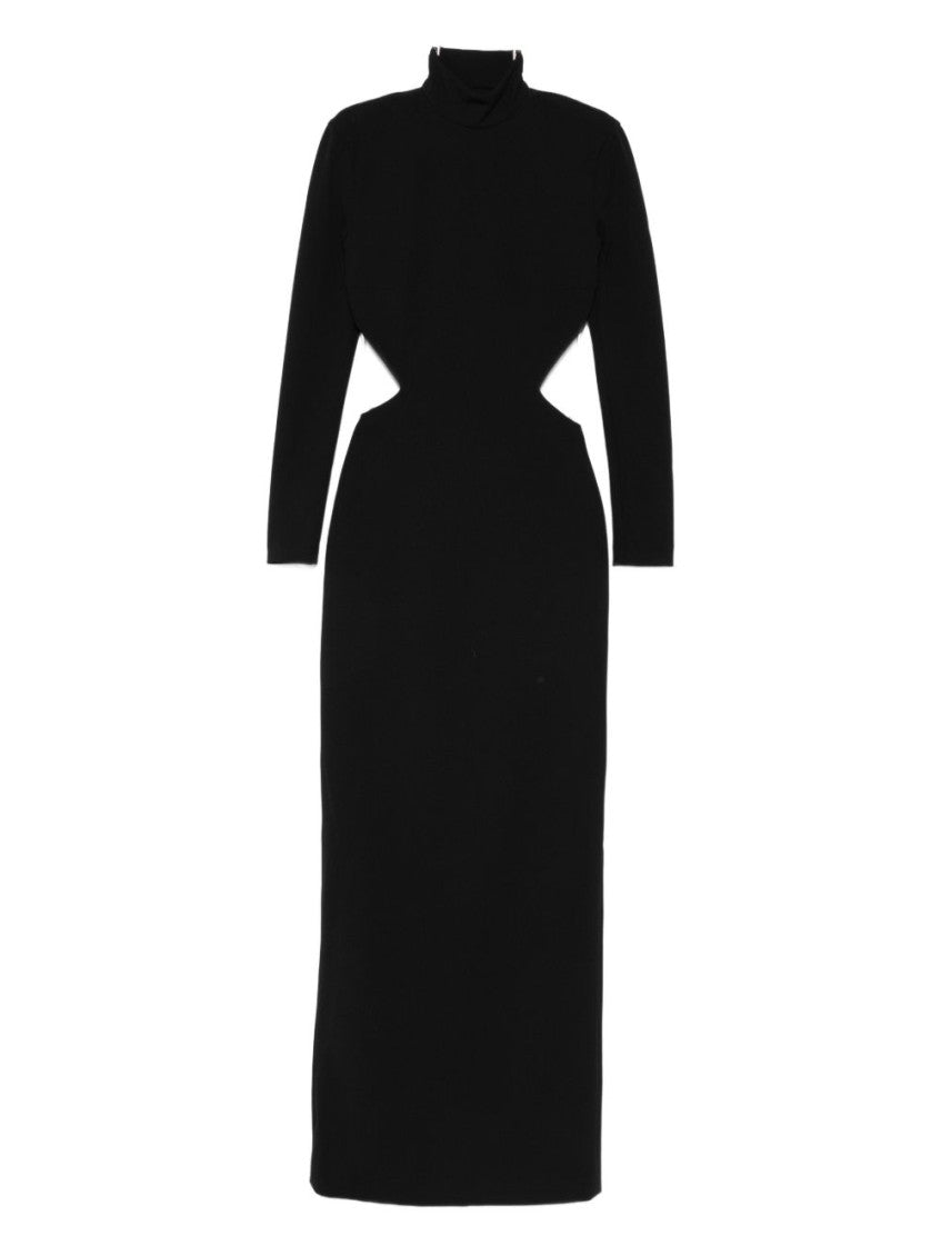 Black Turtle Neck Maxi Dress 1