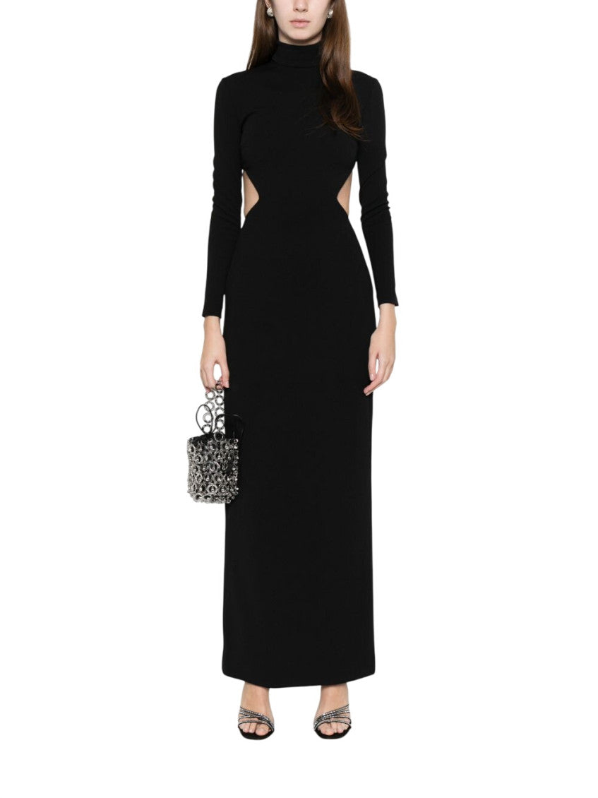 Black Turtle Neck Maxi Dress 2