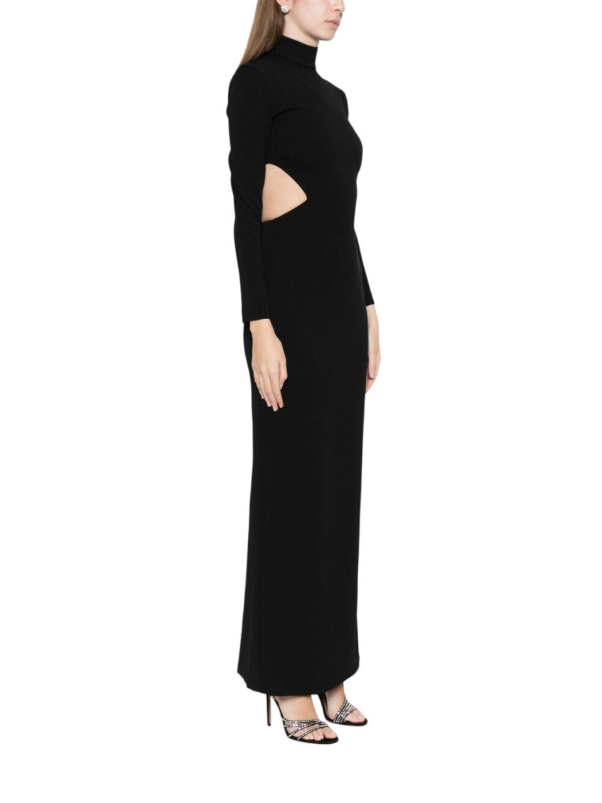 Black Turtle Neck Maxi Dress 4