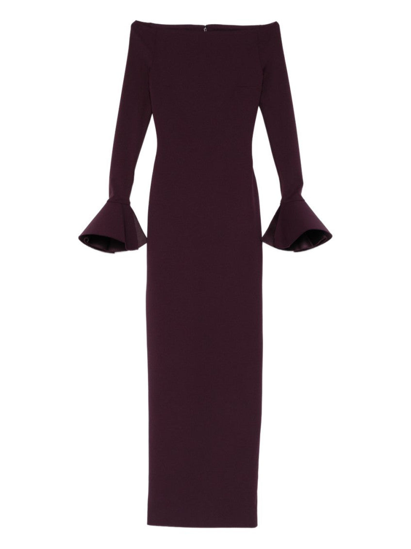 Purple Off Shoulder Maxi Dress 1