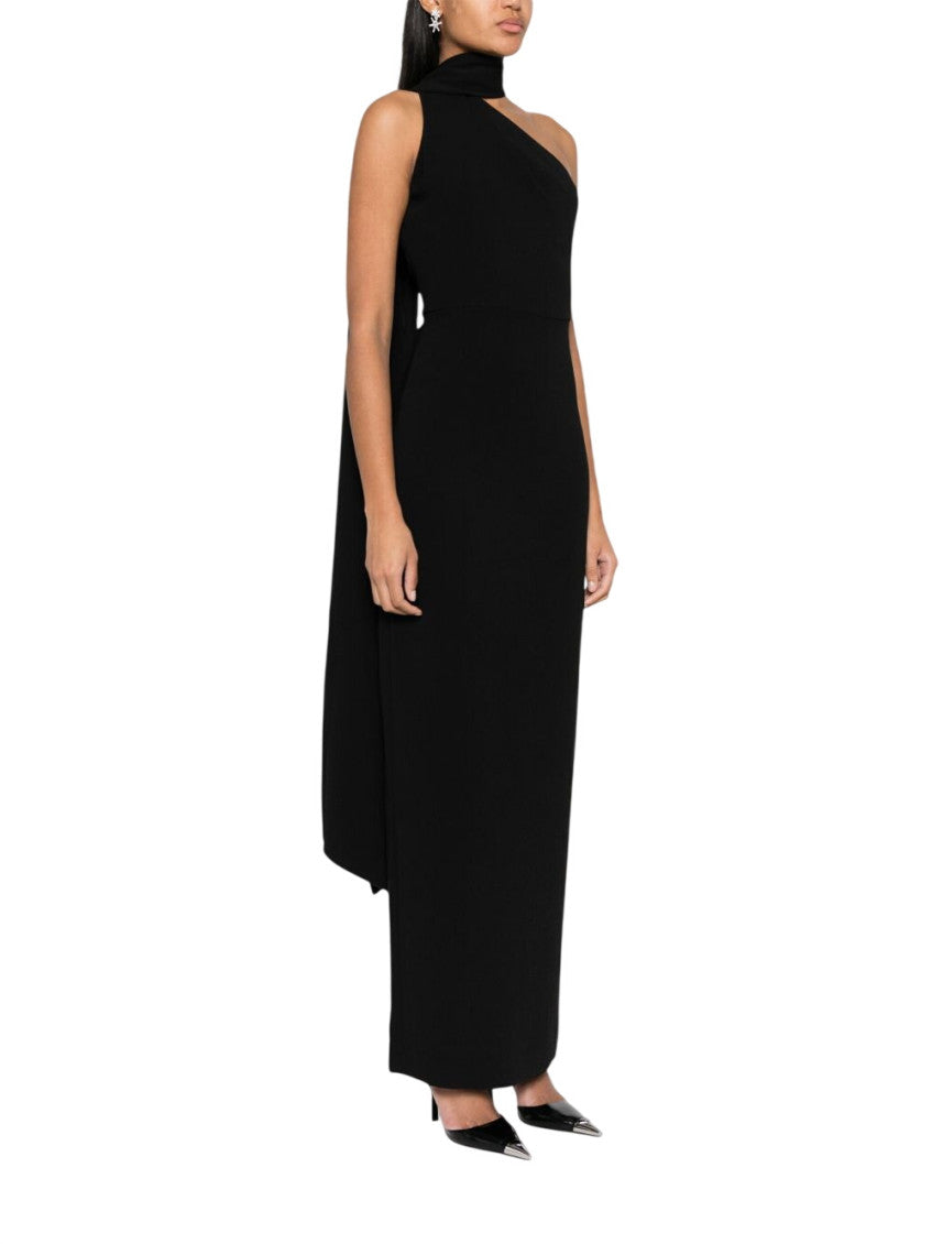 Black One Shoulder Maxi Dress 4