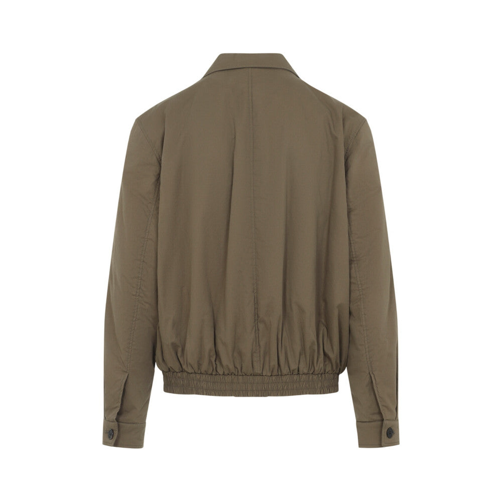 Taupe Shirt Collar Jacket 2