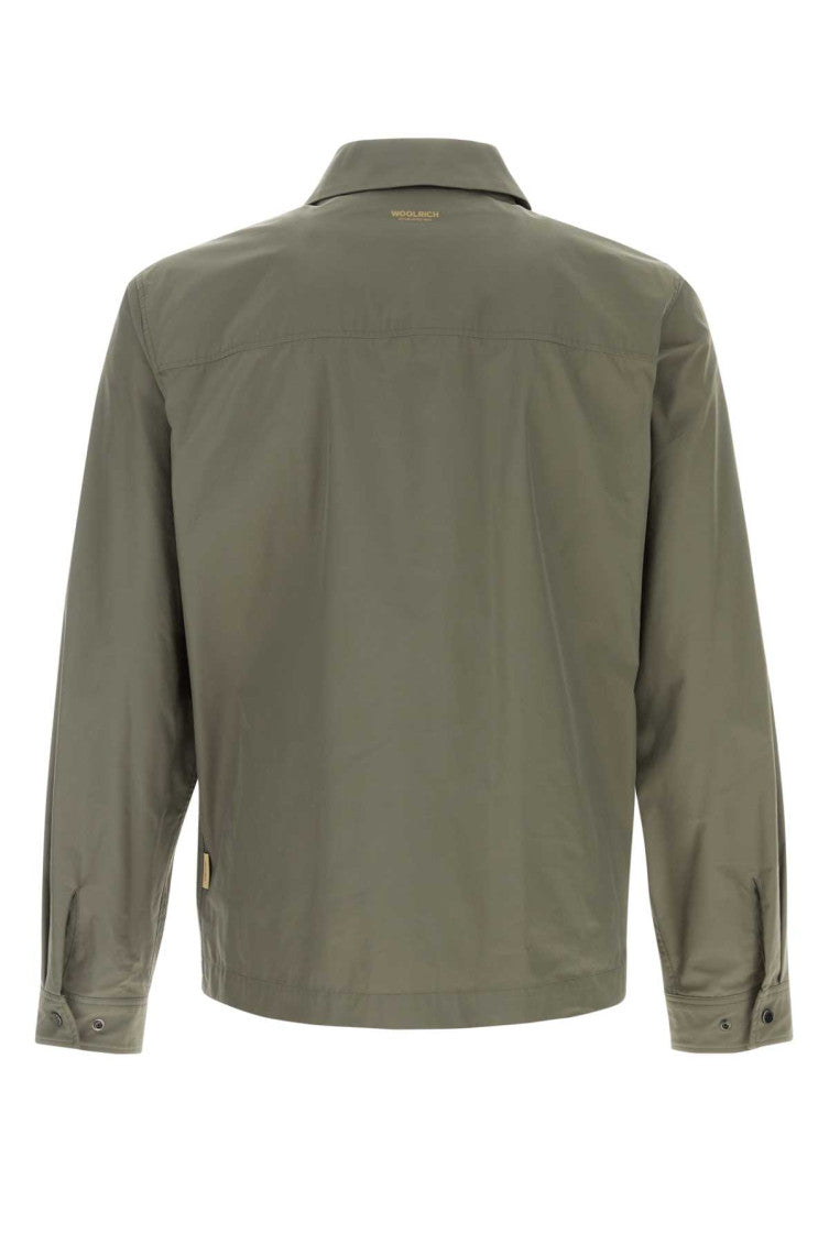 Green Solid Shirt Jacket 2