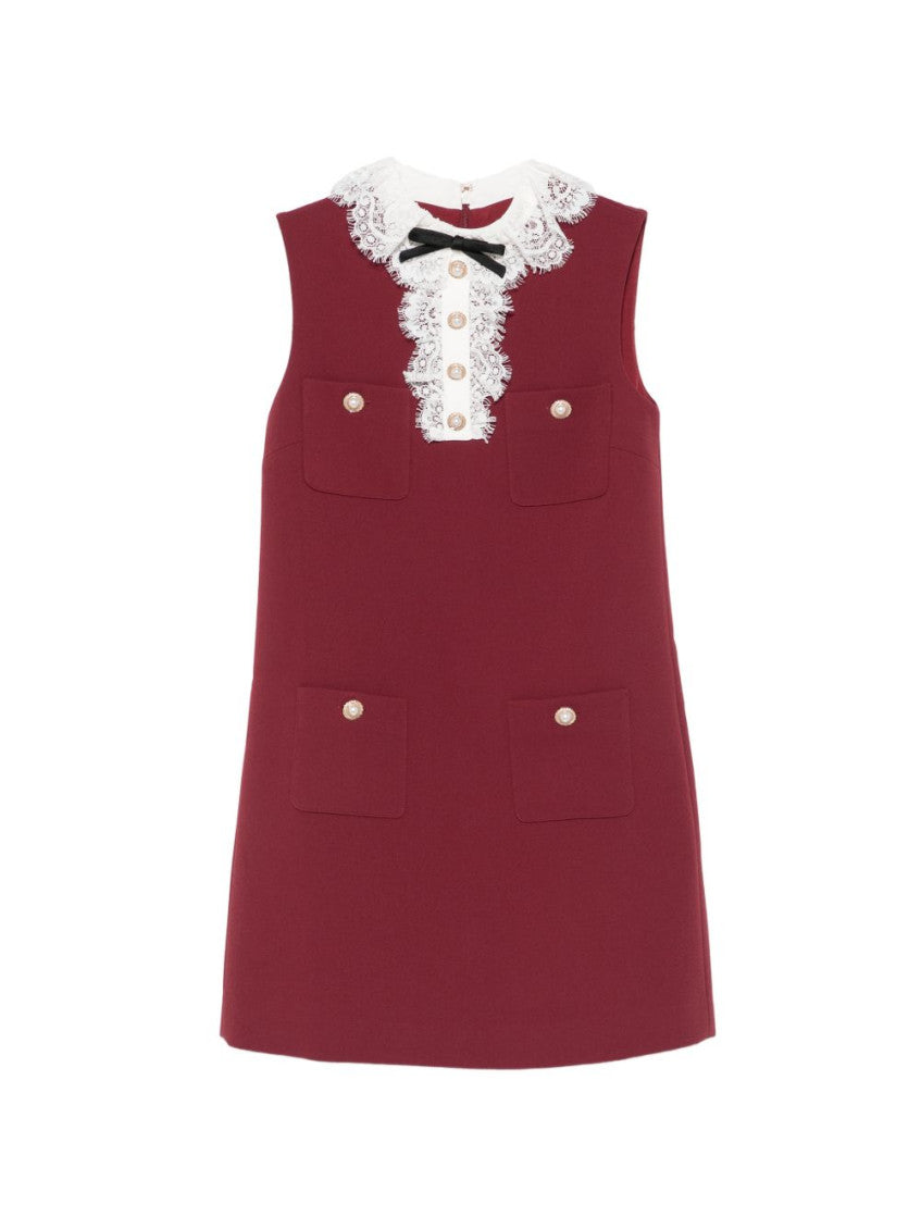 Red Round Neck Mini Dress 1