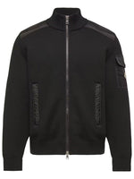 Black Mock Collar Cardigan 1