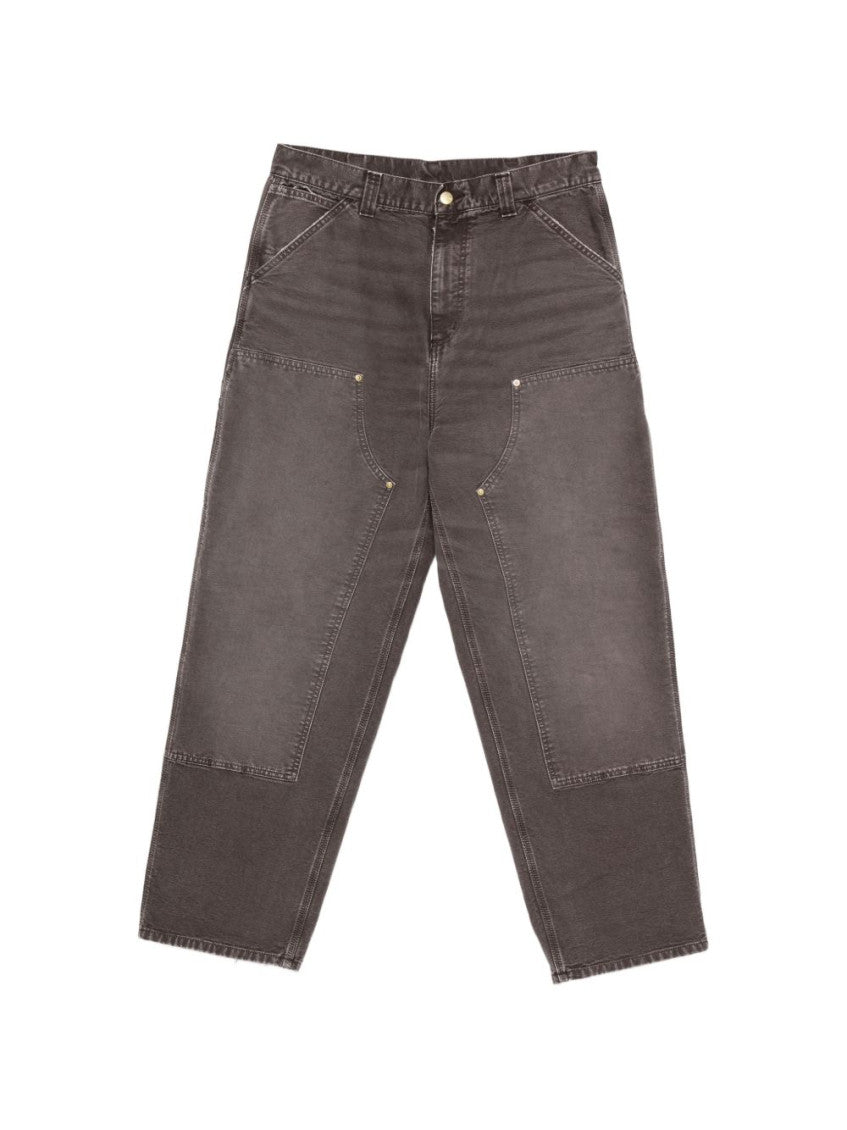 Brown Solid Cargo Trousers 1