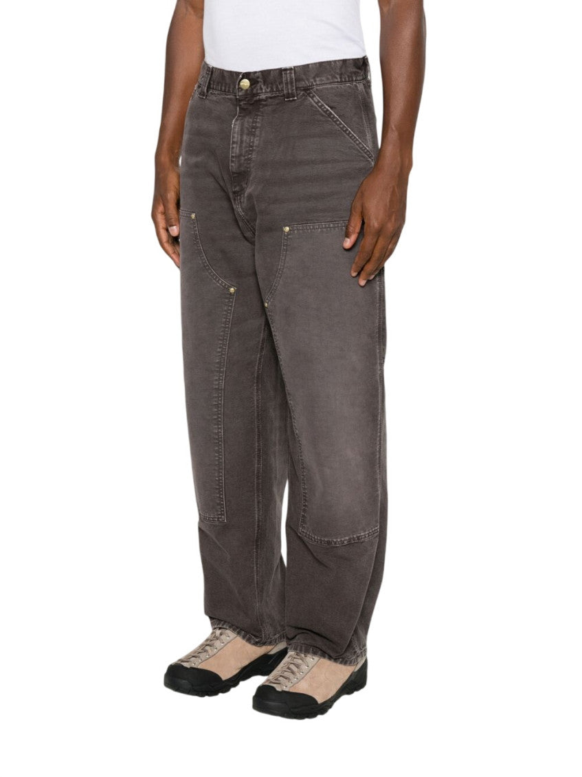 Brown Solid Cargo Trousers 2