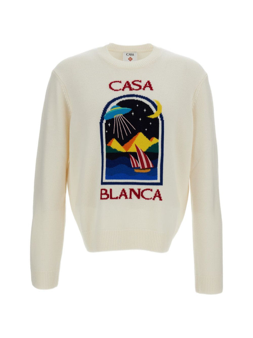 Off White Knitted Sweater 1
