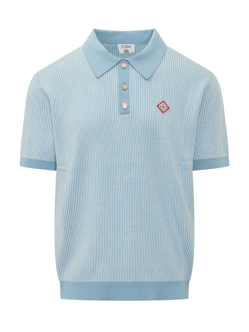 Light Blue Stripes Polo 1