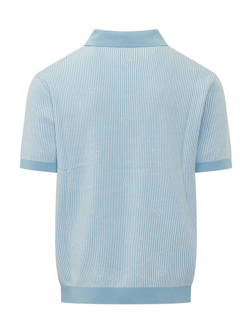 Light Blue Stripes Polo 2