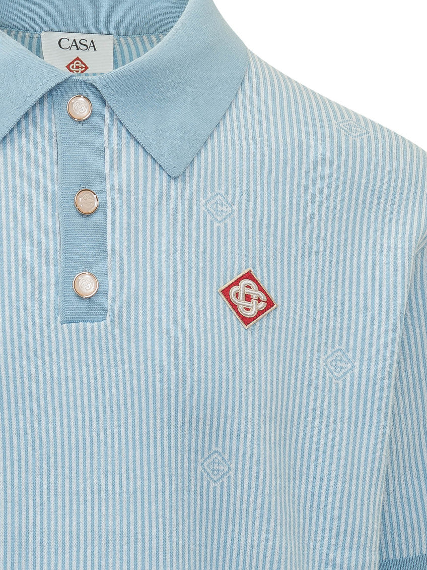 Light Blue Stripes Polo 3