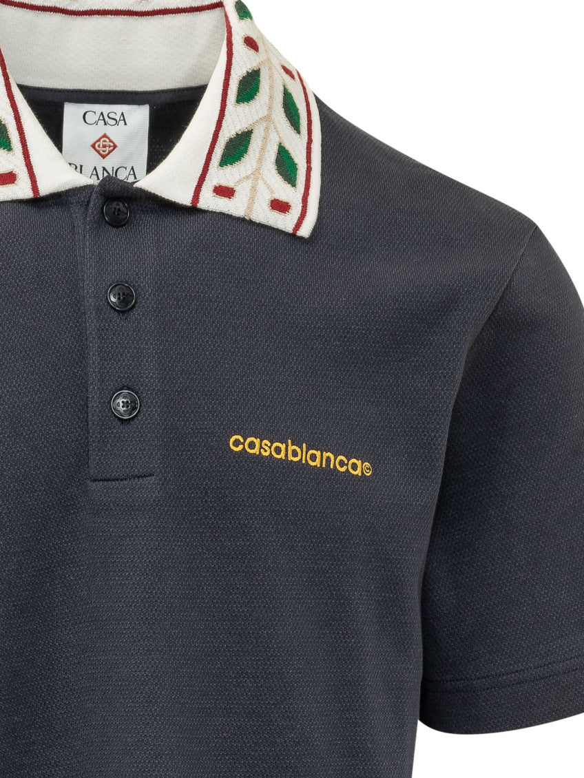 Dark Blue Logo Polo 3