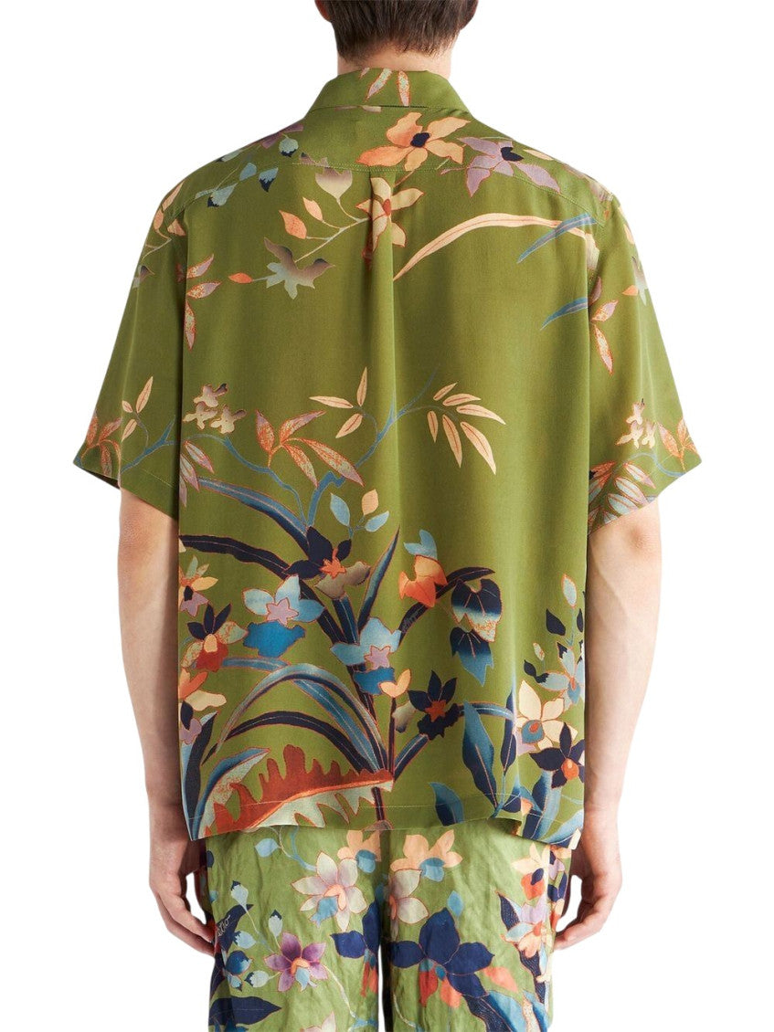 Green Regular Floral Shirt 3