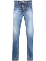 Blue Slim Mid Rise Jeans 1