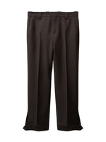 Brown Flat Front Pants 1