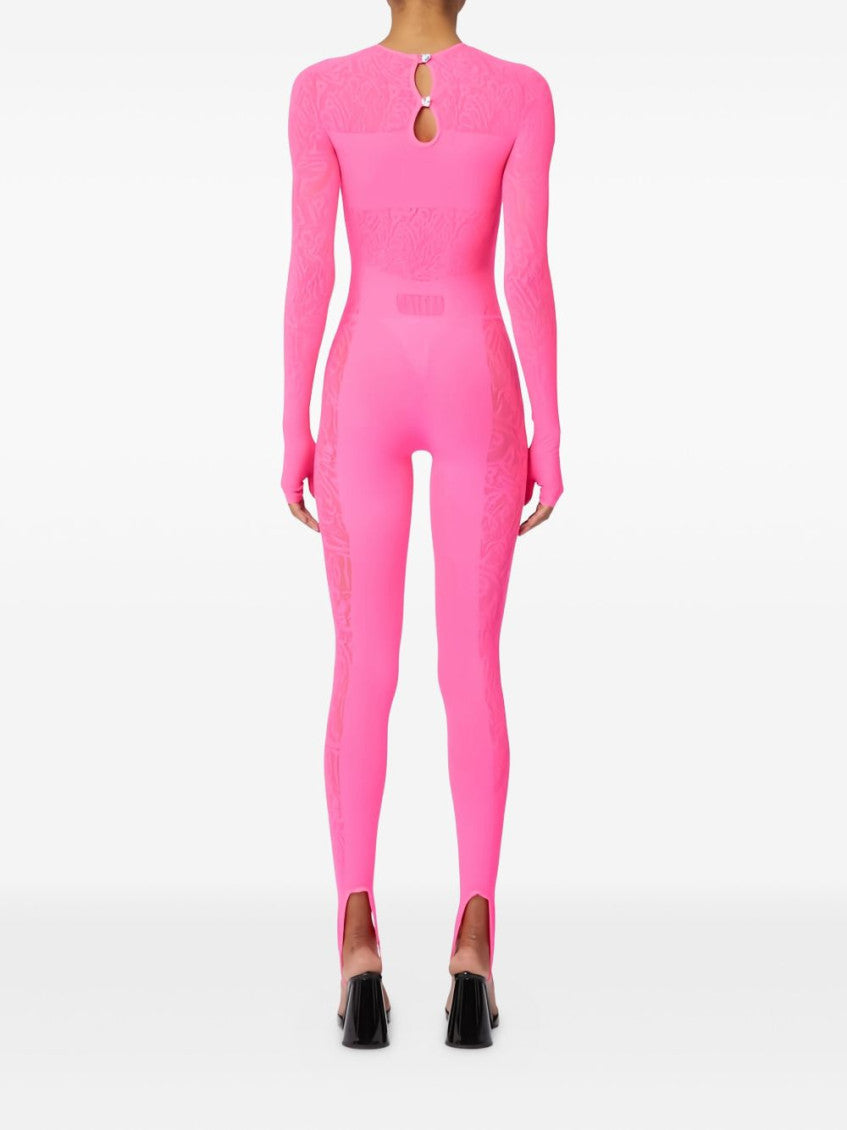 Pink Mesh Jumpsuit 3