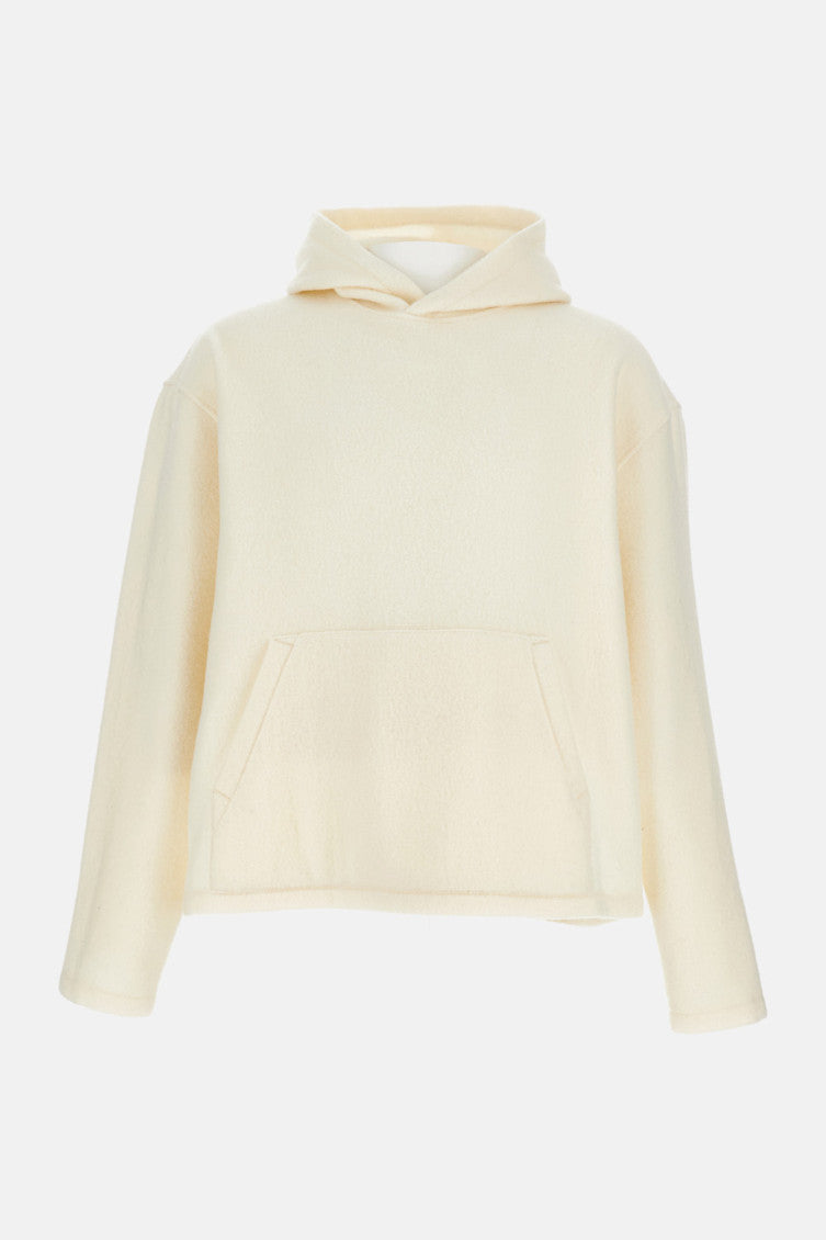 White Solid Sweatshirt 1