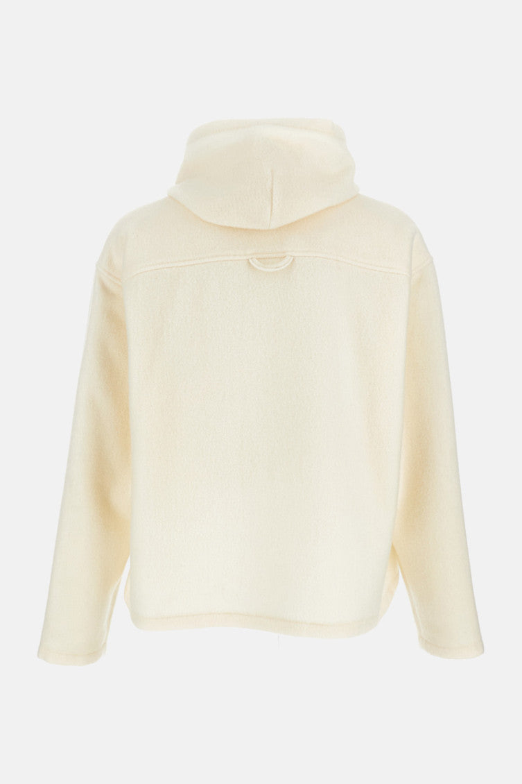 White Solid Sweatshirt 2