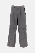 Grey Wide Leg Trousers 1
