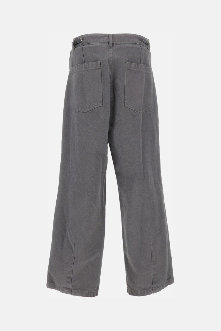 Grey Wide Leg Trousers 2