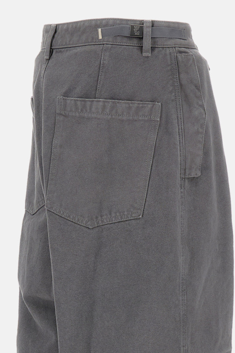 Grey Wide Leg Trousers 3