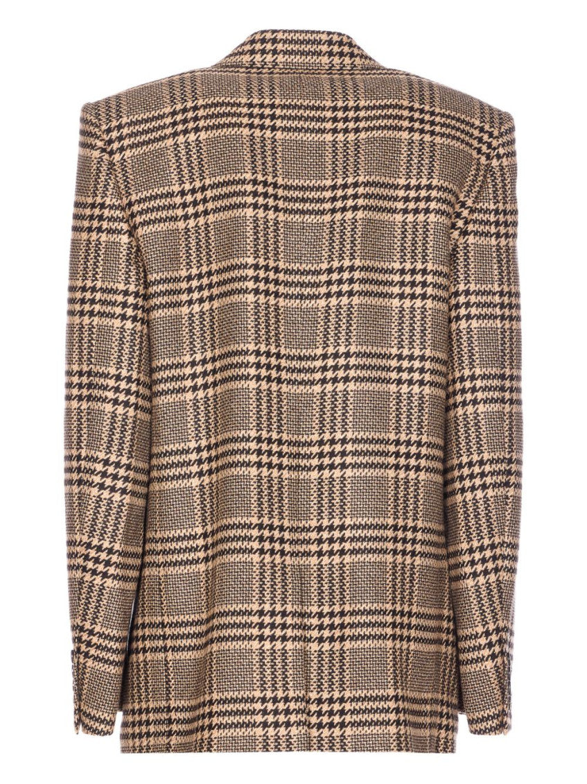 Brown Double Breasted Blazer 4