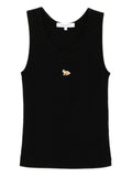 Black Baby Fox cotton tank top 1