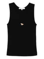 Black Baby Fox cotton tank top 1