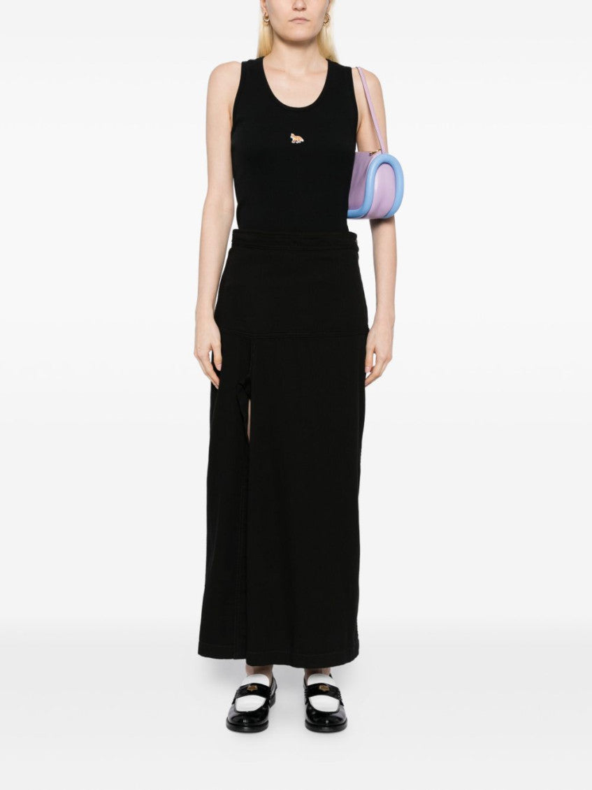 Black Baby Fox cotton tank top 3