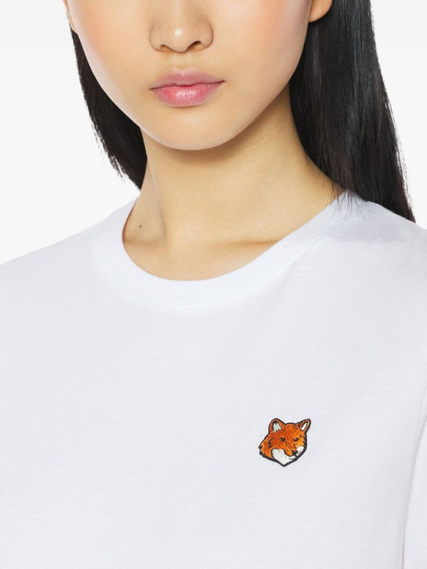 White Fox Head cotton t-shirt 3