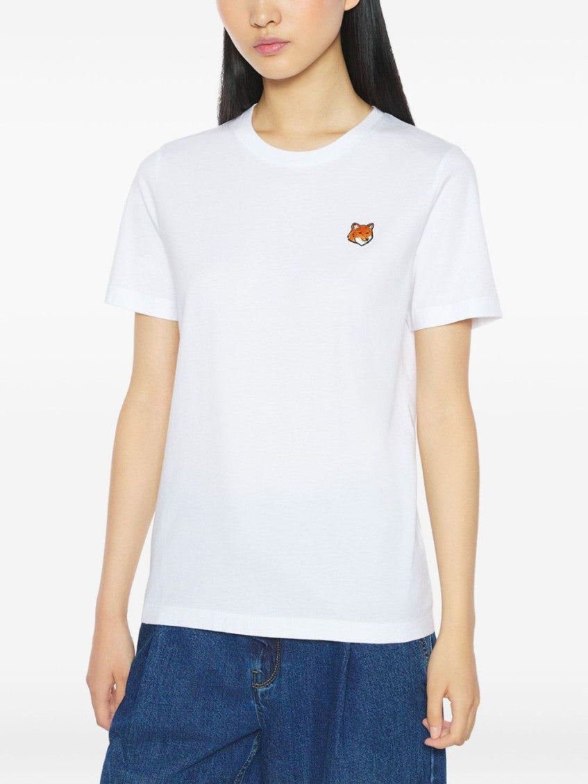 White Fox Head cotton t-shirt 4