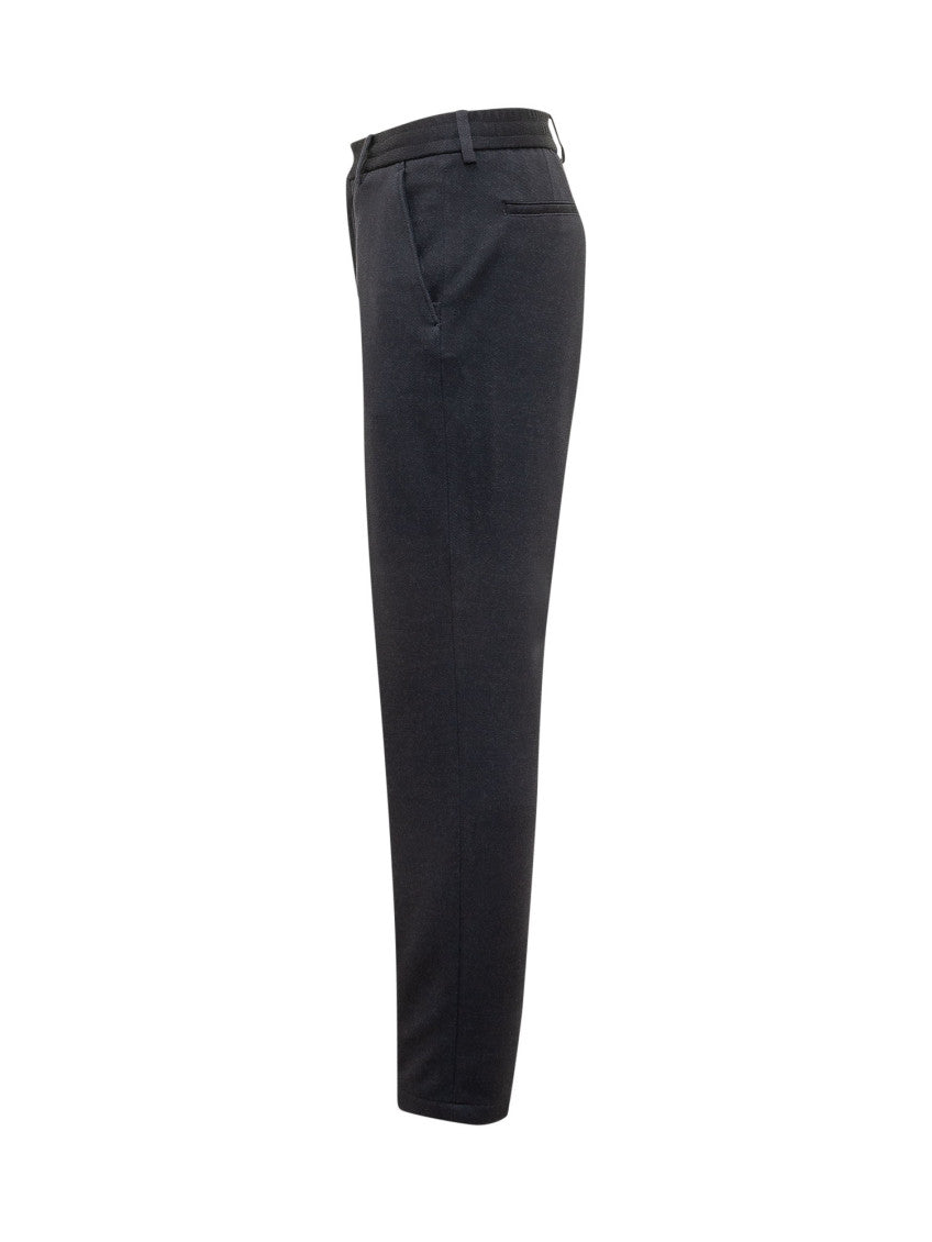 Black Flat Front Trousers 3