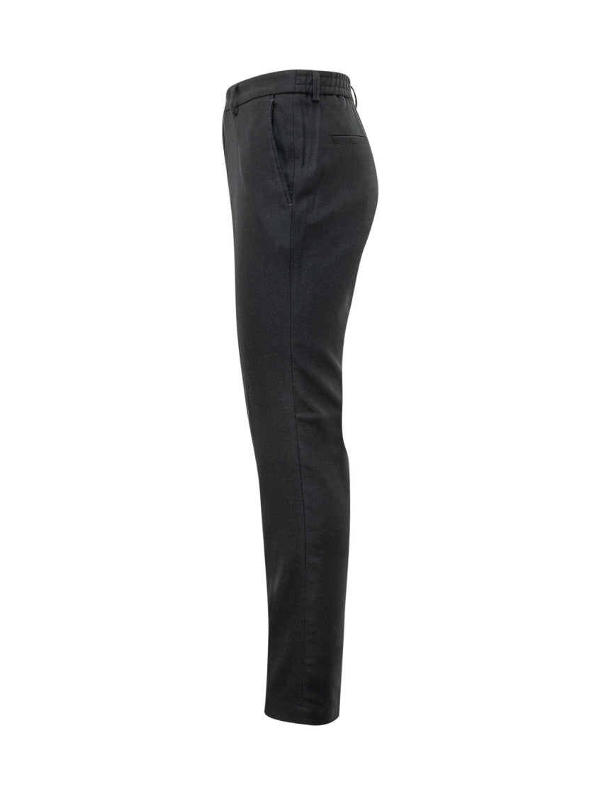 Black Flat Front Trousers 3