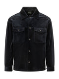Black Textured Shirt Jacket 1