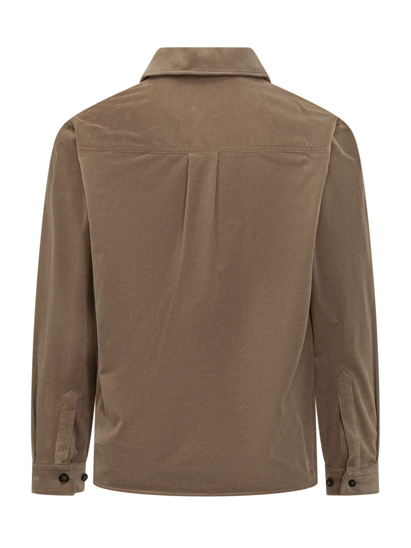 Brown Textured Shirt Jacket 2