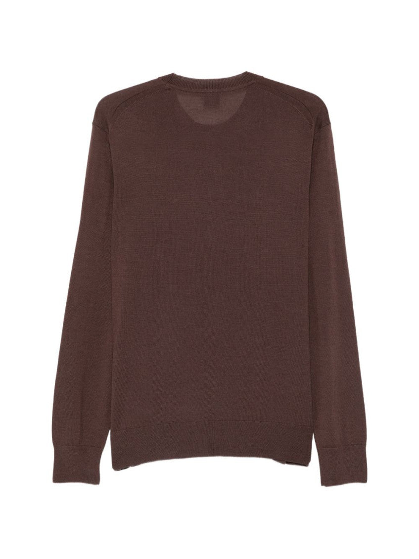 Brown Crew Neck Sweater 2