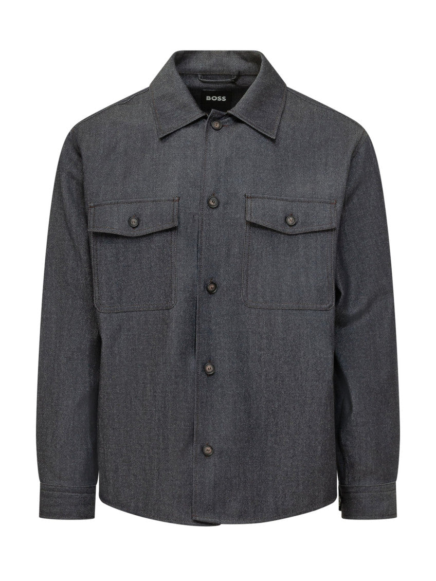 Dark Grey Regular Overshirt 1