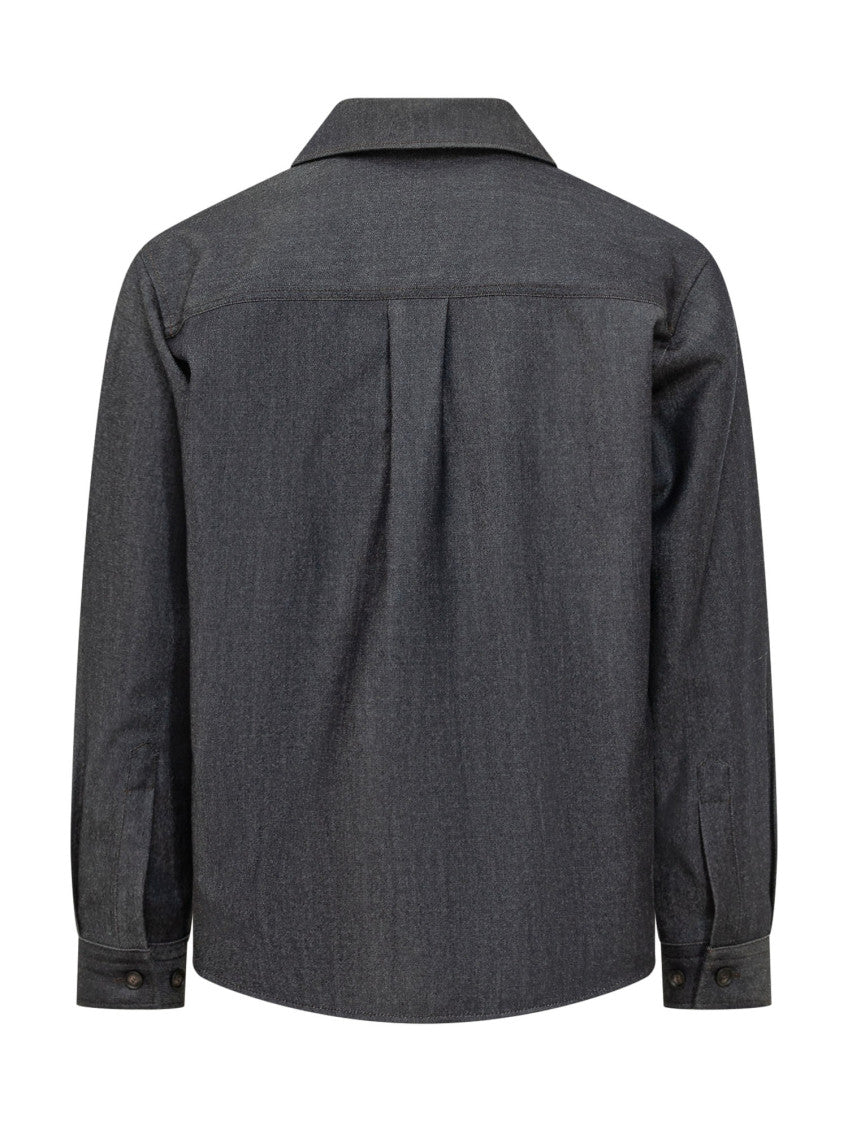 Dark Grey Regular Overshirt 2