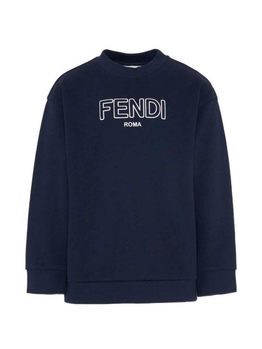 Kids Blue Logo Sweatshirt 1
