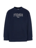 Kids Blue Logo Sweatshirt 1