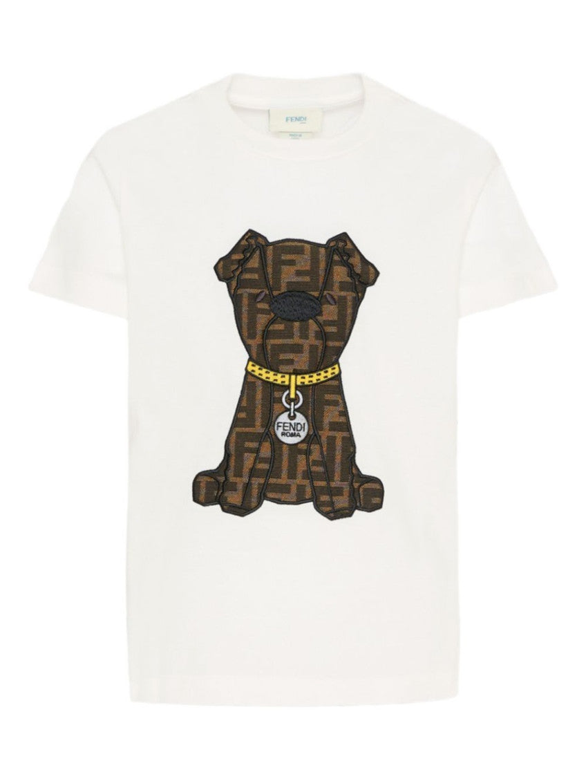 Boys White Graphic T-Shirt 1