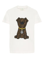 Boys White Graphic T-Shirt 1