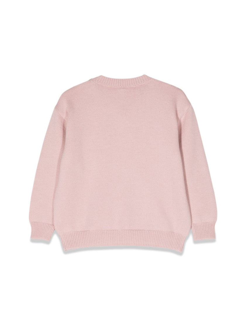 Girls Pink Logo Sweater 2