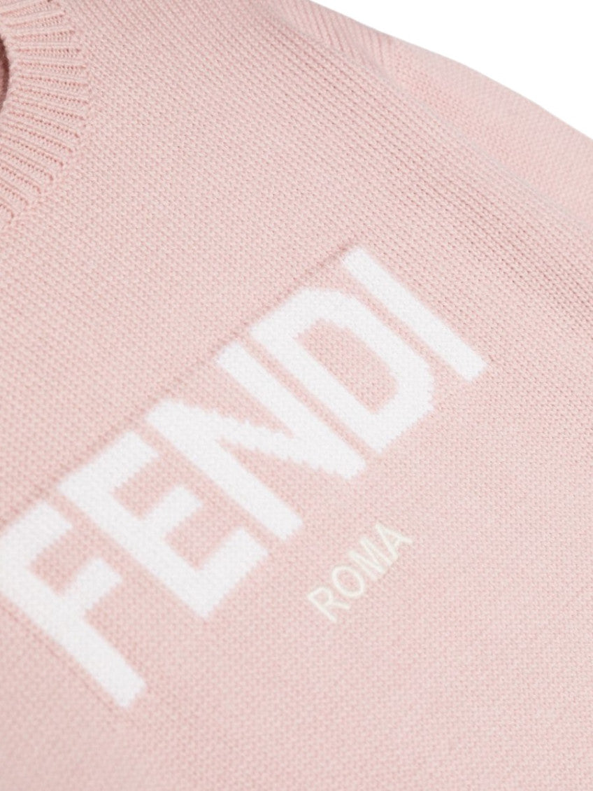 Girls Pink Logo Sweater 3