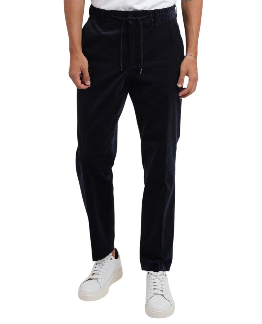 Dark Blue Tapered Trousers 1