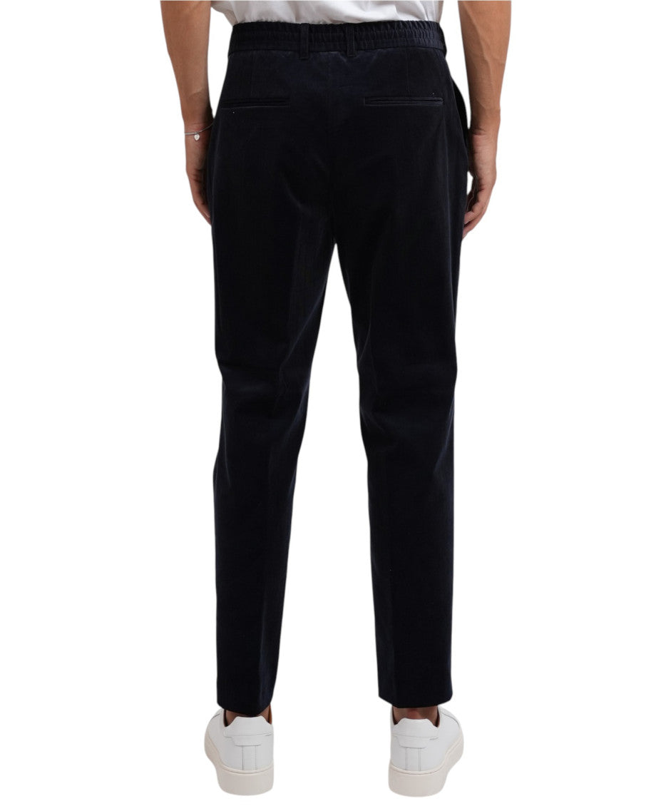 Dark Blue Tapered Trousers 2