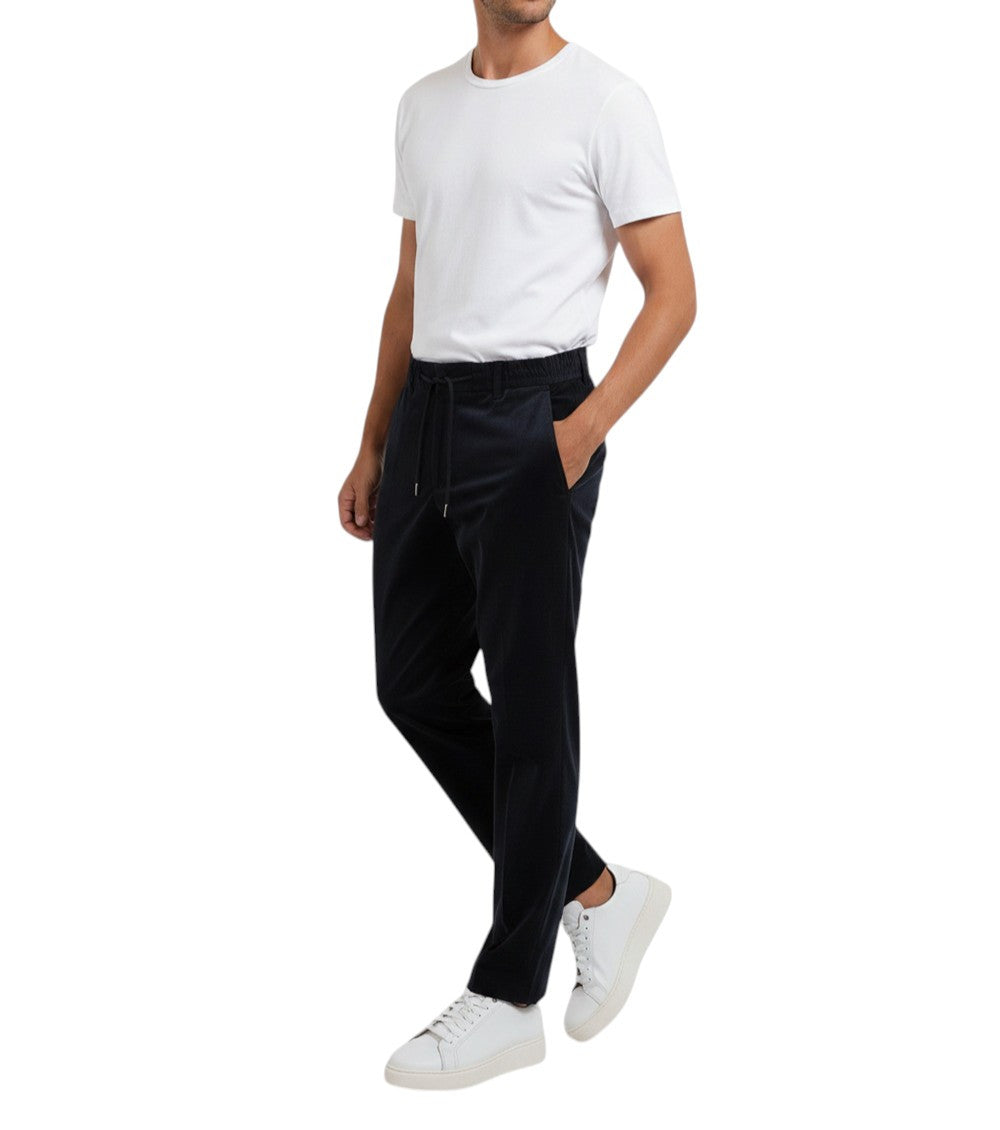Dark Blue Tapered Trousers 3